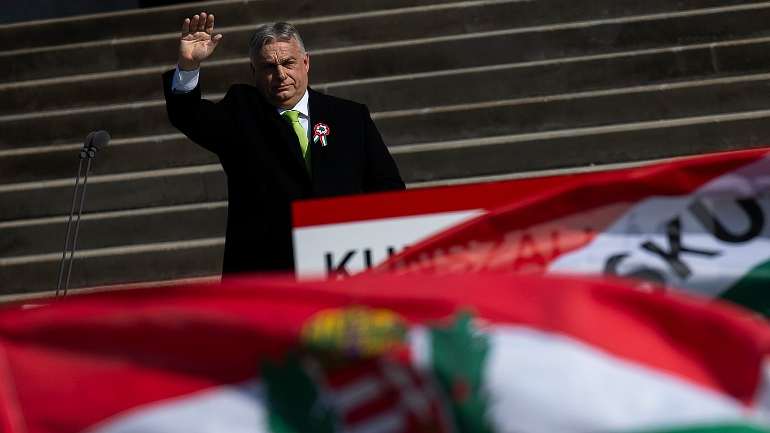 Viktor Orbán el día nacional de Hungría 2024