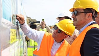 Ο πρόεδρος της Κυπριακής Δημοκρατίας Νίκος Χριστοδουλίδης επισκέπτεται τον τερματικό σταθμό αερίου στο Βασιλικό