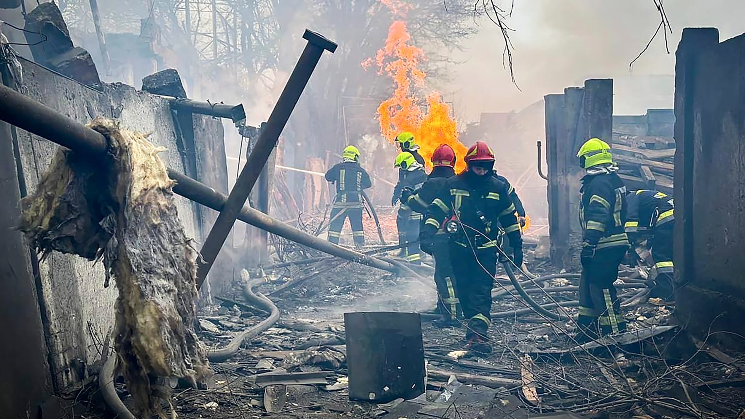 Bombardeos rusos en Ucrania