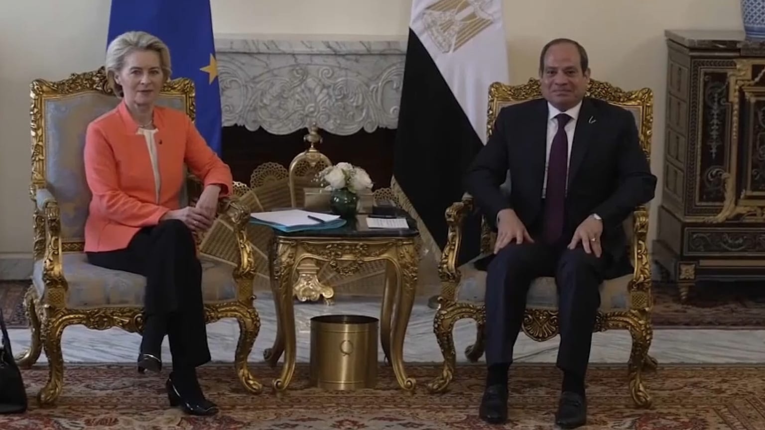 السيسي وفون دير لاين