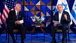 الرئيس جو بايدن يلتقي رئيس الوزراء الإسرائيلي بنيامين نتنياهو
