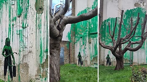 Banksy confirms new artwork on London building 