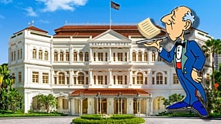A szingapúri Raffles szálloda, szobainassal