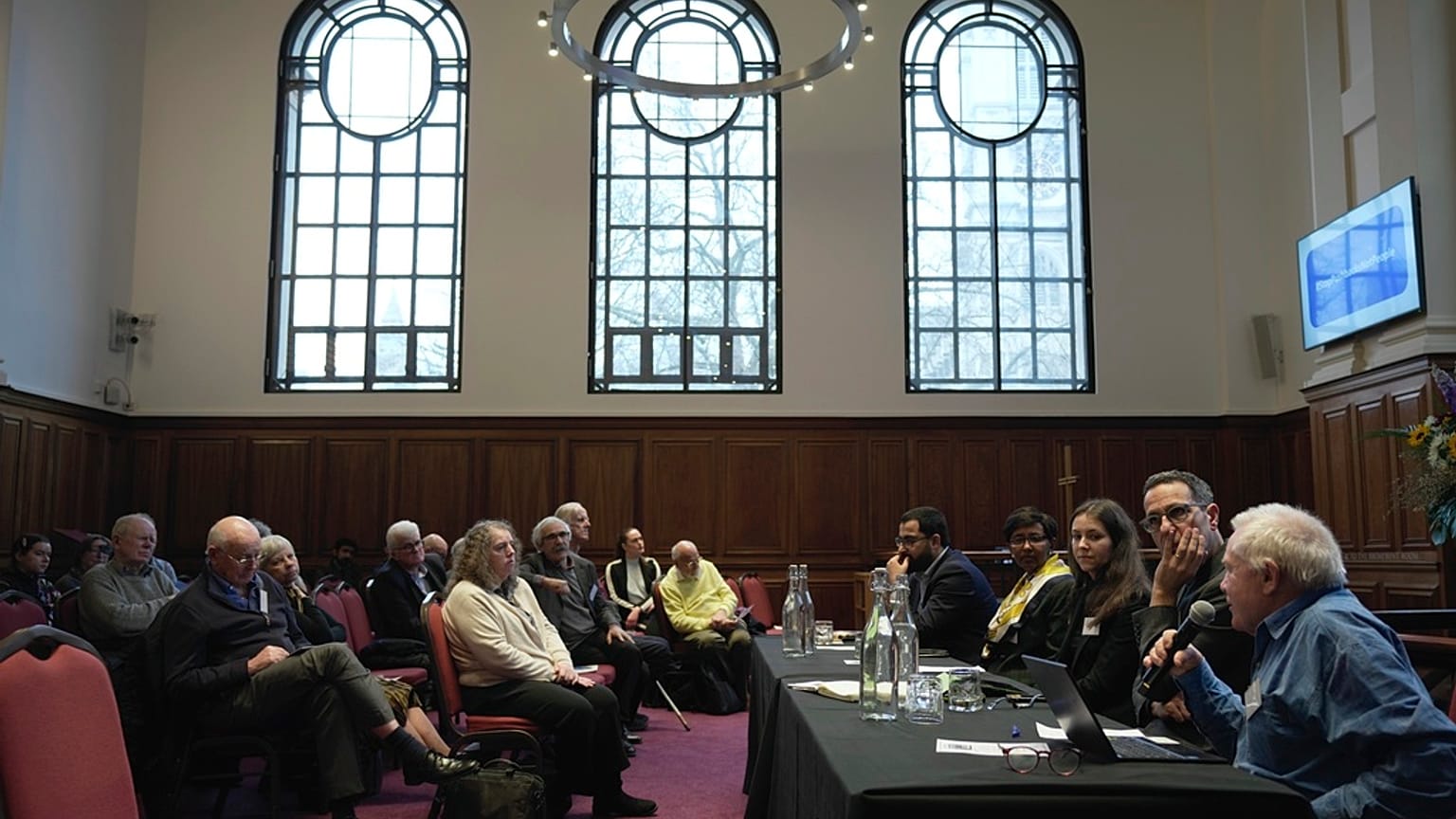 "Stop the Inhumanity at Europe's Borders", at the Central Hall in London, Tuesday, Jan. 30, 2024. 