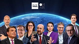 Pedro Vargas (CEO ALPAC Capital), Charles Michele y Guillaume Dubois (CEO Euronews).