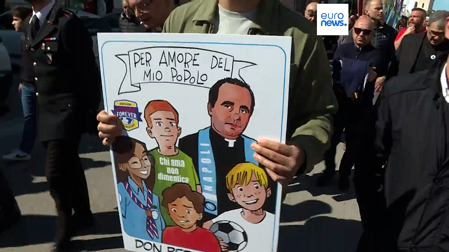 Captura de vídeo: Homenaje a Don Peppe Diana 