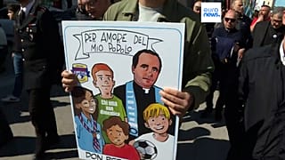Captura de vídeo: Homenaje a Don Peppe Diana