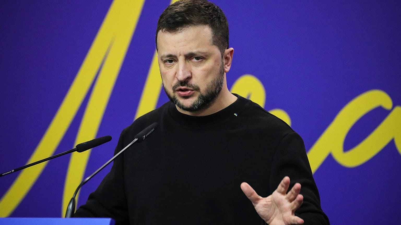 le président ukrainien Volodymyr Zelensky