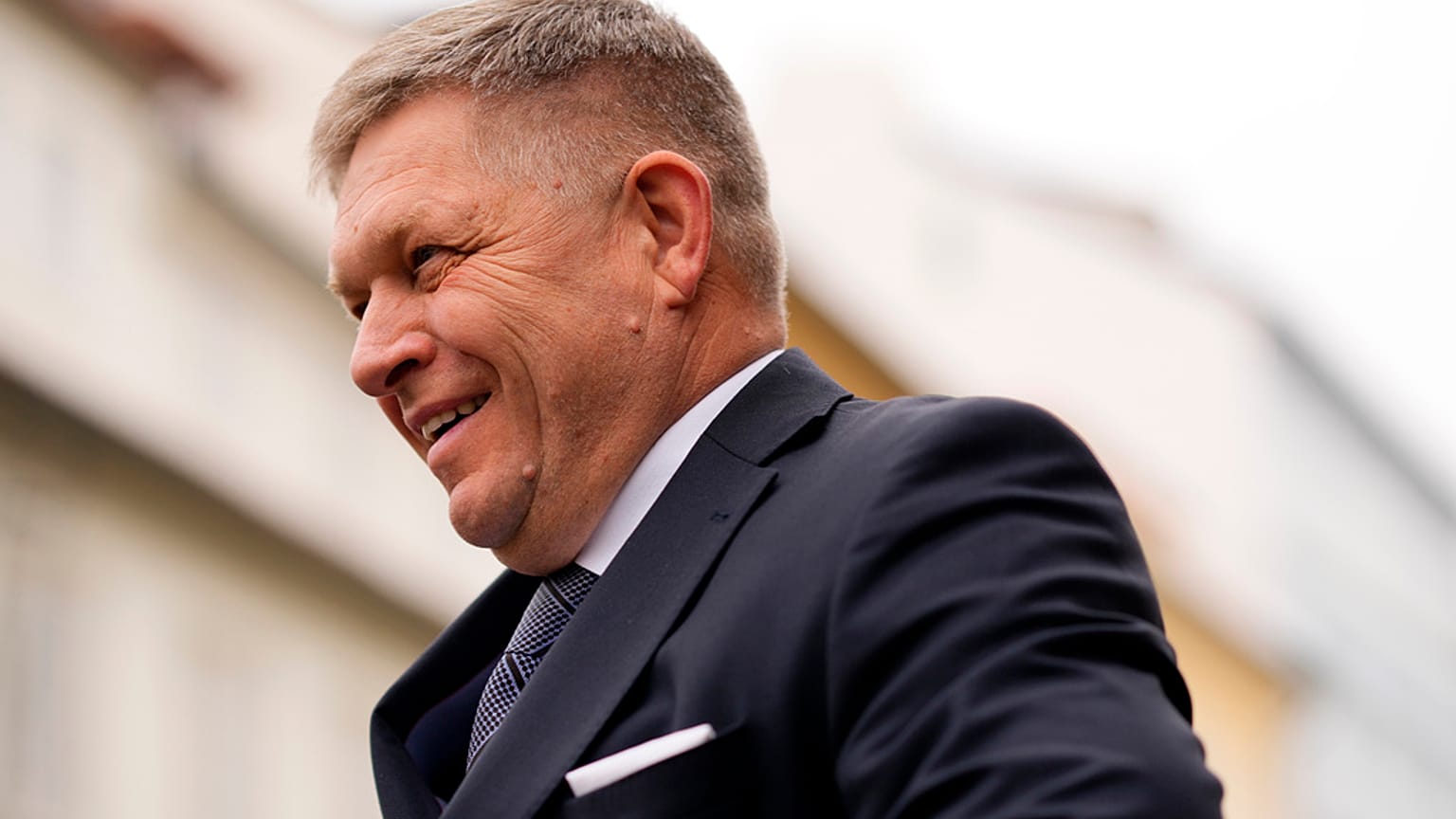 Robert Fico a V4-ek találkozóján Prágában, 2024. február 27-én 