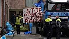 Zelte von Asylsuchenden im Zentrum Dublins