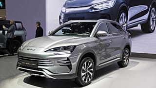 The New BYD Seal U DM-i hybrid electric car is presented during the press day at the 91th Geneva International Motor Show (GIMS) in Geneva, Switzerland, Monday, Feb. 26, 2024