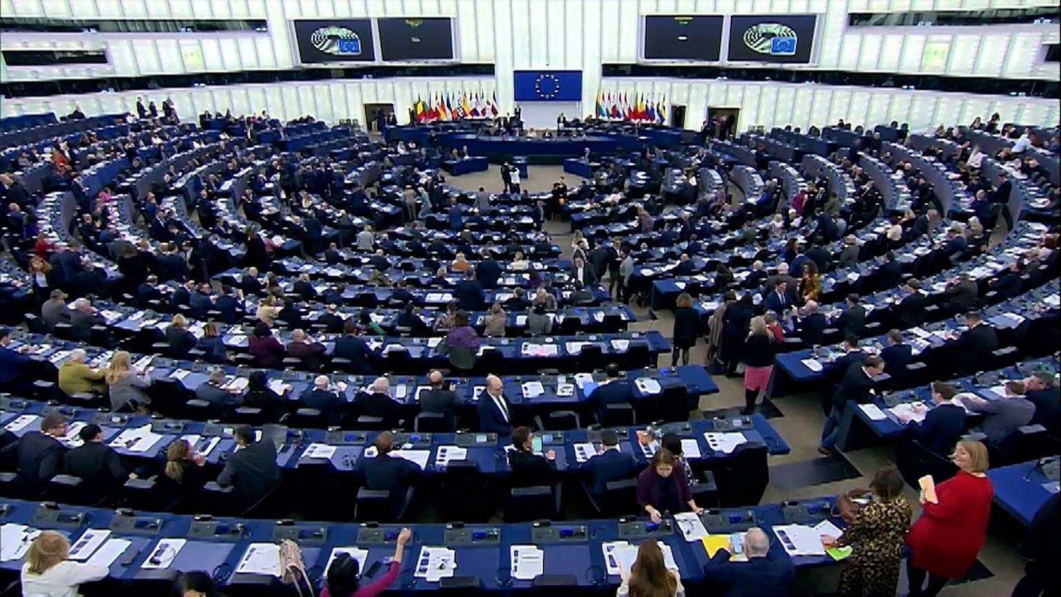 Зал заседаний Европарламента