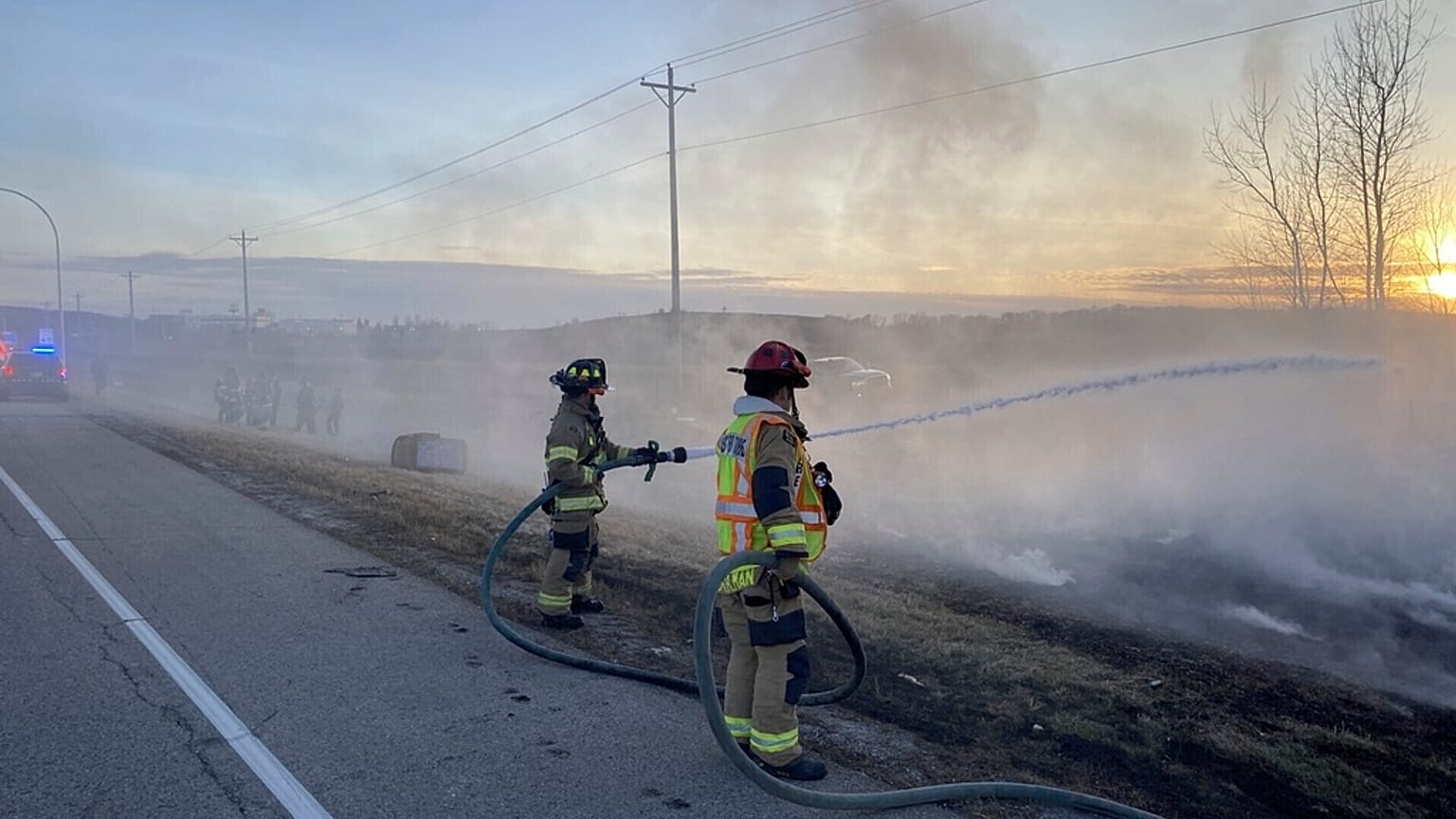 Πυροσβέστες στη φωτιά του Ρότσεστερ