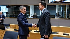Der slowenische Premierminister Robert Golob und der irische Premierminister Leo Varadkar