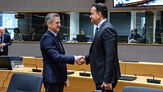 Robert Golob, premier ministre slovène, et Leo Varadkar, Taoiseach irlandais