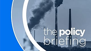 Factories silhoetted
