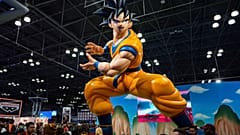 Dragon Ball Z booth is seen during New York Comic Con at the Jacob K. Javits Convention Center on Oct. 12, 2023, in New York.