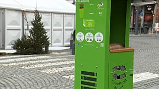 Contenedor para recolectar colillas