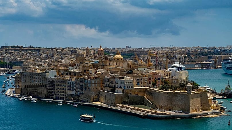 Maltese capital Valletta is easily reached by ferry from Italy.