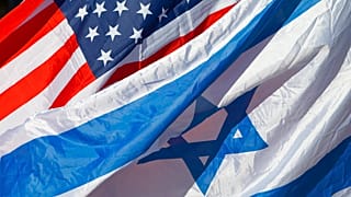 FILE - US and Israeli flags fly as US Secretary of State John Kerry arrives in Tel Aviv, Israel, Tuesday, Nov. 24, 2015.