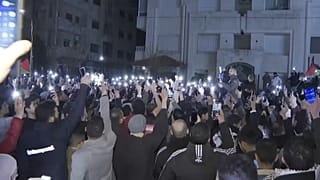 أردنيون يحتجون أمام السفارة الإسرائيلية في عمان. 2024/03/25