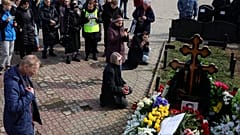 Ο τάφος του Αλεξέι Ναβάλνι στα περίχωρα της Μόσχας
