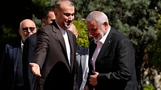 وزير الخارجية الإيراني يستقبل رئيس المكتب السياسي لحركة حماس