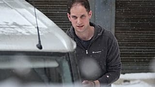 Evan Gershkovich januárban egy moszkvai bíróság előtt