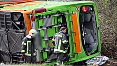 Unfall mit einem Flixbus bei Leipzig.