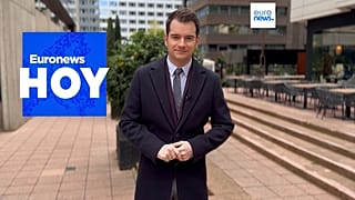 Juan Carlos de Santos presentando el informativo Euronews Hoy