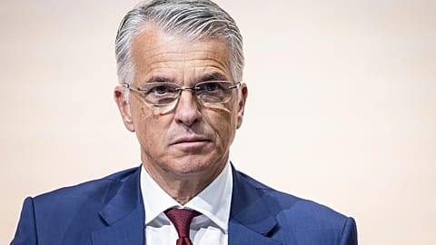 Newly appointed Group Chief Executive Officer of Swiss Bank UBS Sergio Ermotti attends a news conference in Zurich, Switzerland Wednesday, March 29, 2023. 