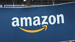 Το λογότυπο της Amazon φωτογραφίζεται στην έκθεση Vivatech στο Παρίσι.