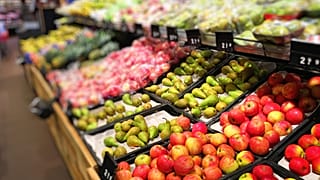 Supermarket shelf.