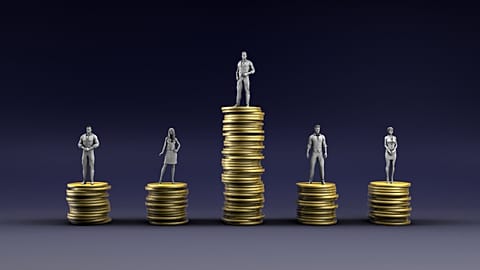 Which countries have equal wealth distribution?
