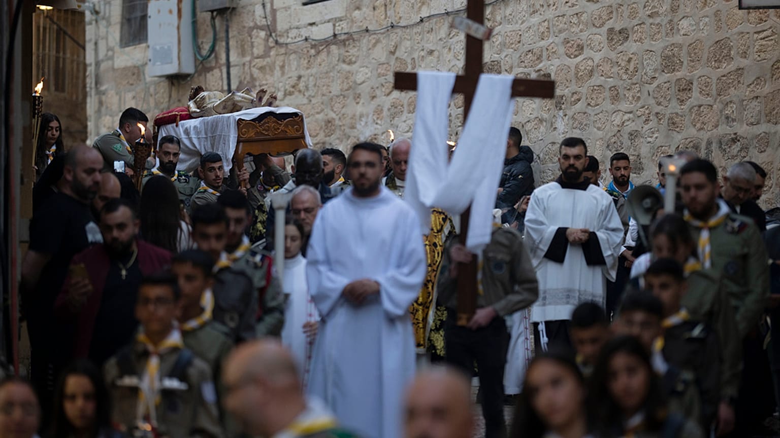 In der Altstadt von Jerusalem am Karfreitag 