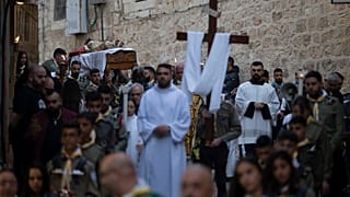 In der Altstadt von Jerusalem am Karfreitag