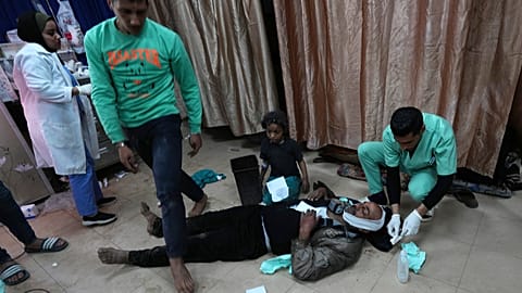  Al-Aqsa Martyrs Krankenhaus in Deir al Balah.