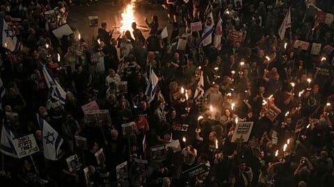 مظاهرات حاشدة في تل أبيب ضد حكومة نتنياهو