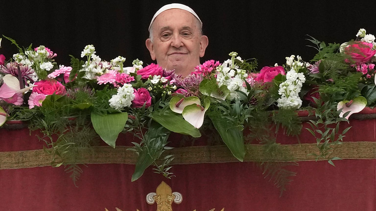 Papa Francesco durante l'Urbi et Orbi