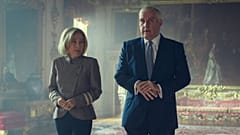 Rufus Sewell portraying Prince Andrew and Gillian Anderson as journalist Emily Maitlis in 'Scoop'