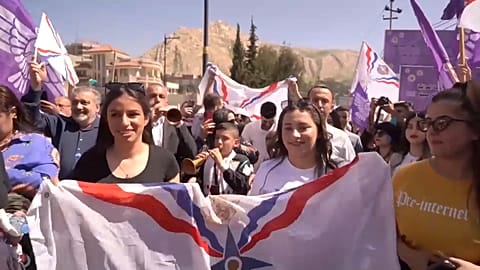 احتفالات الطوتئف المسيحية بعيد أكيتو- دهوك، العراق 1 نيسان ن 2024
