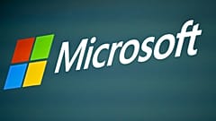 ILE - O logótipo da Microsoft é apresentado no Mobile World Congress 2023 em Barcelona, Espanha, a 2 de março de 2023.