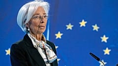 Avrupa Merkez Bankası Başkanı Christine Lagarde, 7 Mart 2024 Perşembe günü Almanya'nın Frankfurt kentinde düzenlenen ECB yönetim konseyi toplantısının ardından basına açıklamalarda bulunuyor.