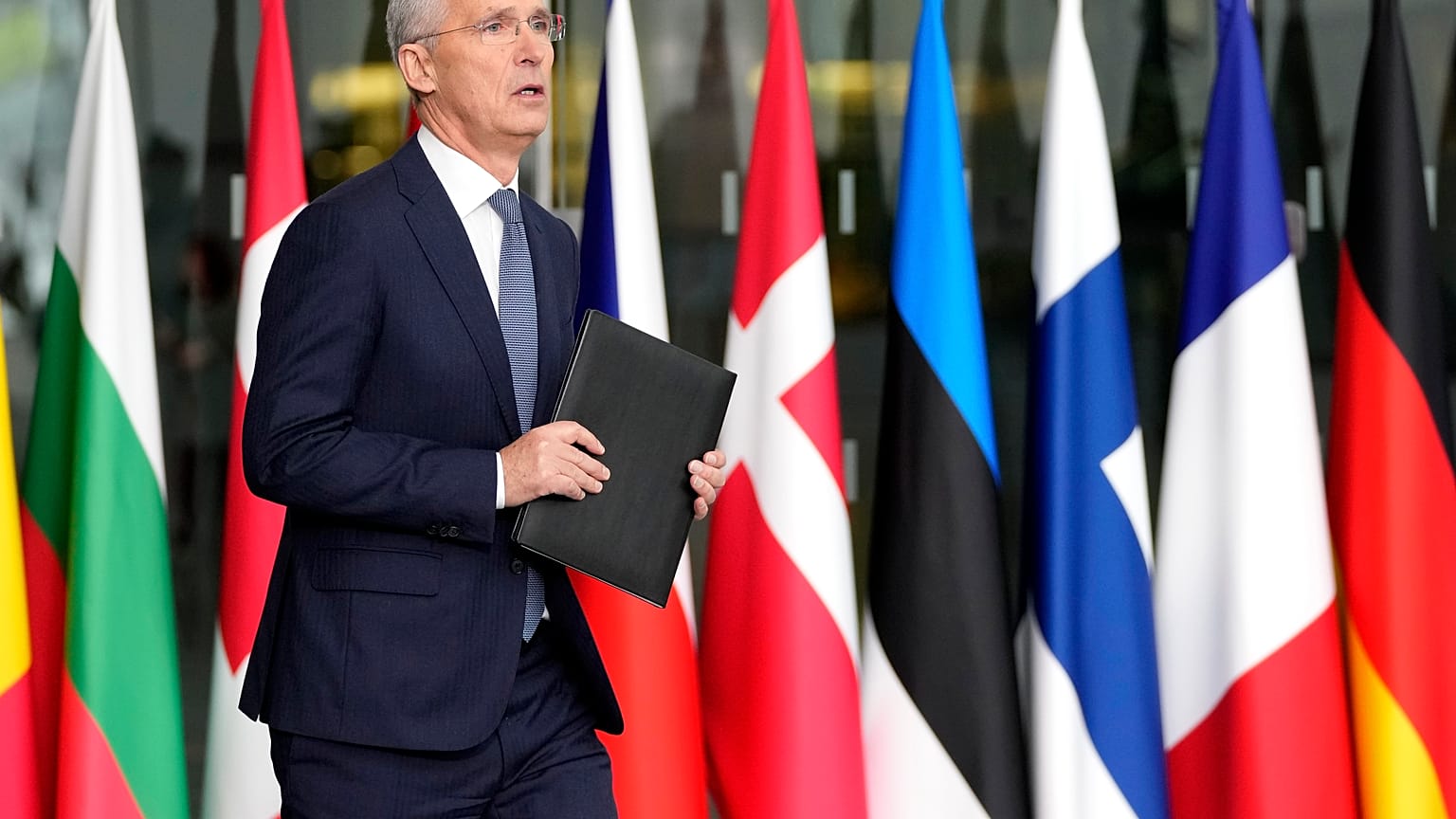 El secretario general de la OTAN Jens Stoltenberg en Bruselas