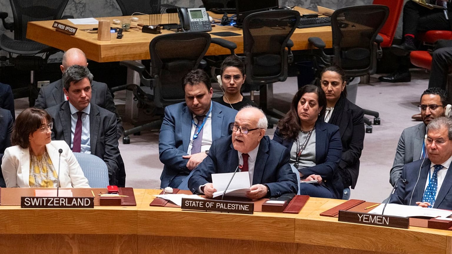 Palestinian Ambassador to the United Nations Riyad Mansour