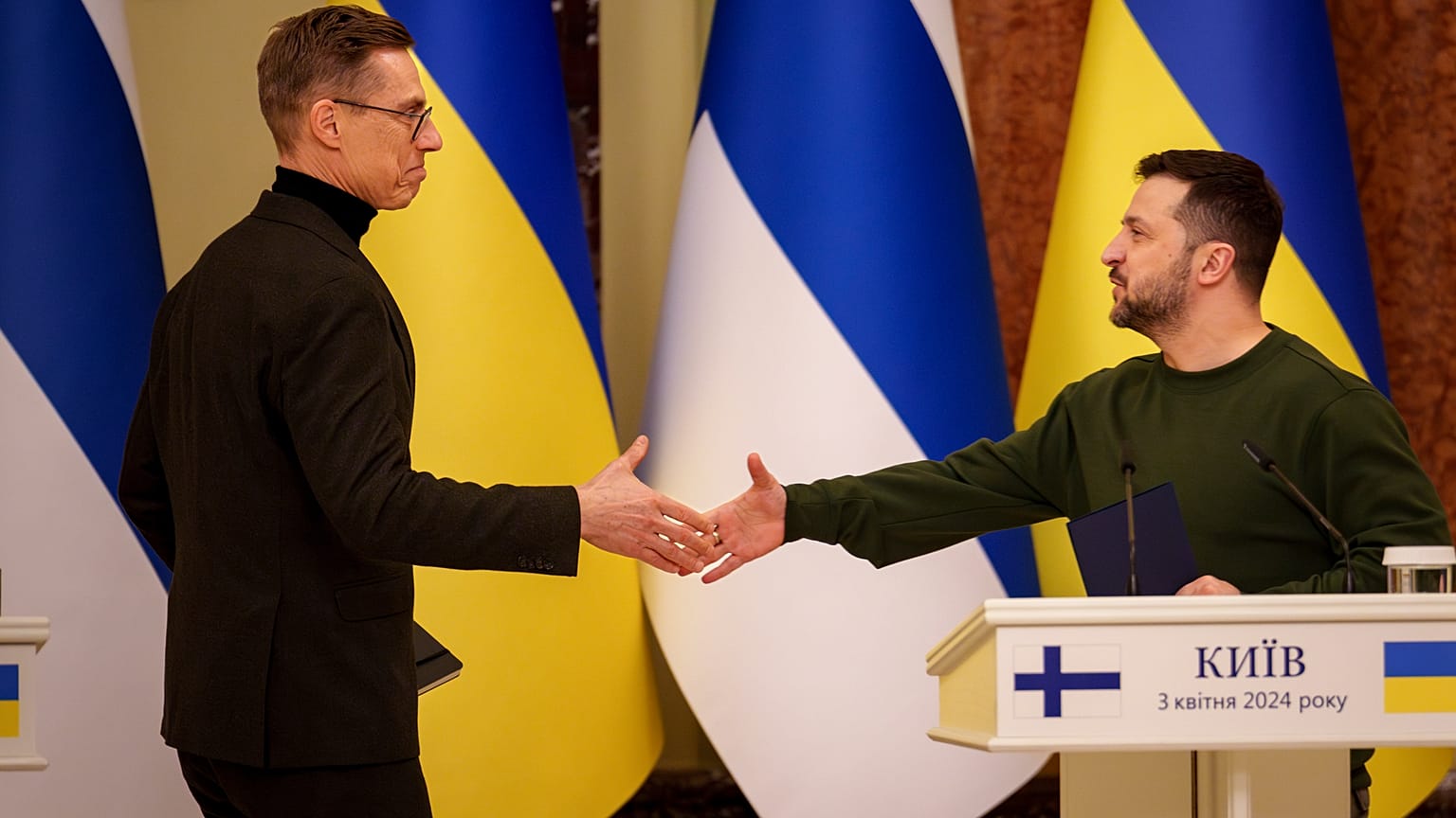 A finn és az ukrán elnök Kijevben