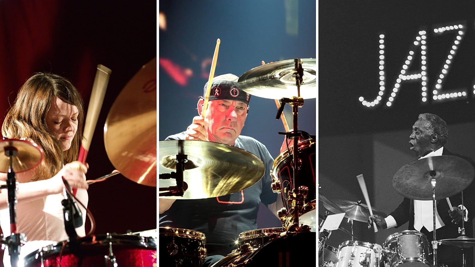 Meg White, Neil Peart and Art Blakey