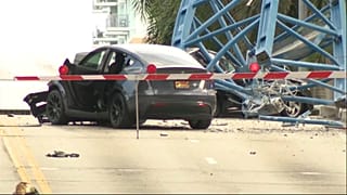 Site of crane accident Florida.