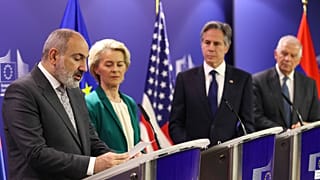 Paşinyan, Blinken, Borrell, Von der Leyen  