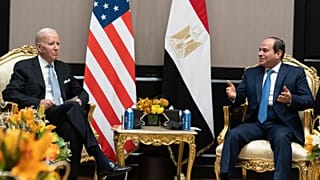 دیدار جو بایدن با عبدالفتاح سیسی